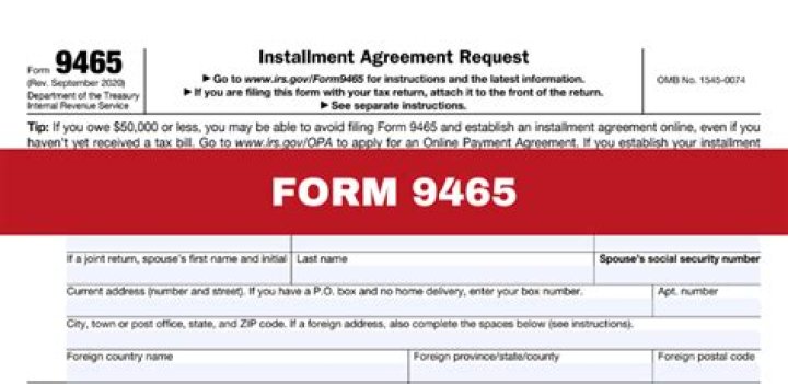 Can I submit form 9465 online?