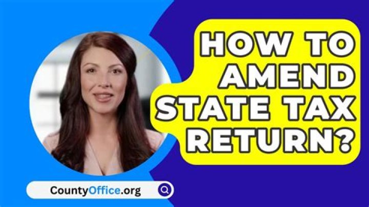 How do I amend my Ohio State tax return?