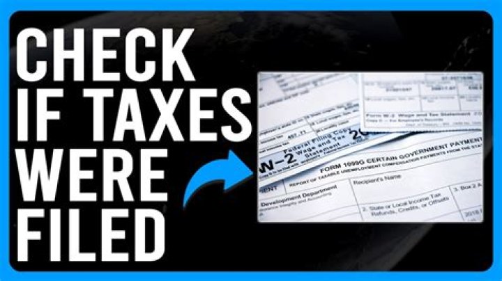 How do I know if my taxes have been files?