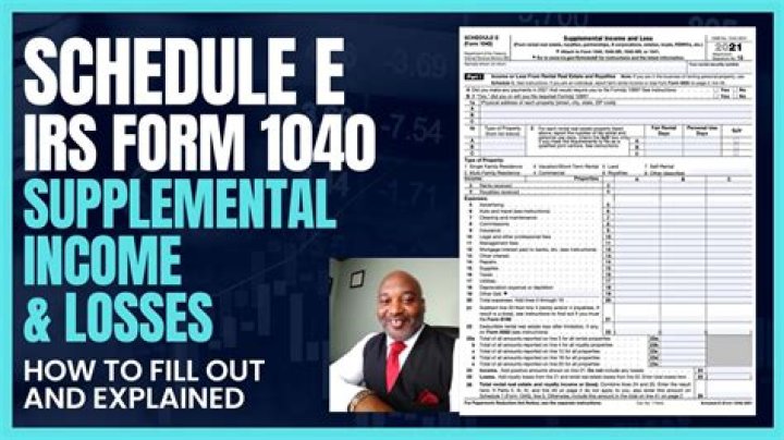 Is Schedule E income considered earned income?