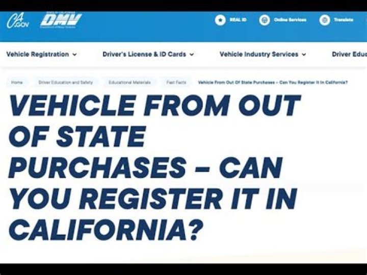What if I buy a car out of state California?
