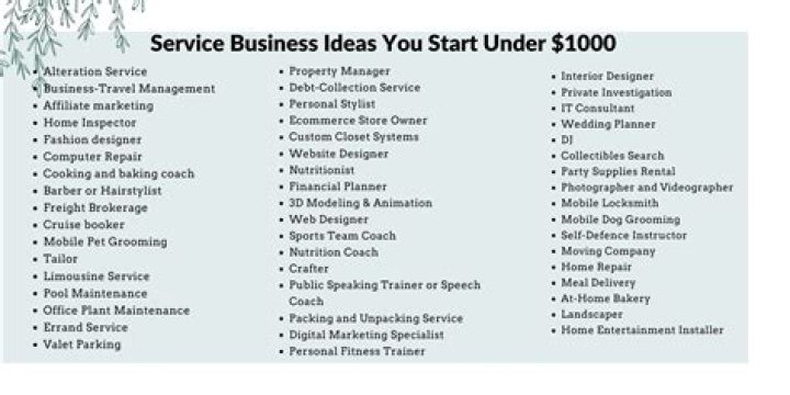 What service business can I start?