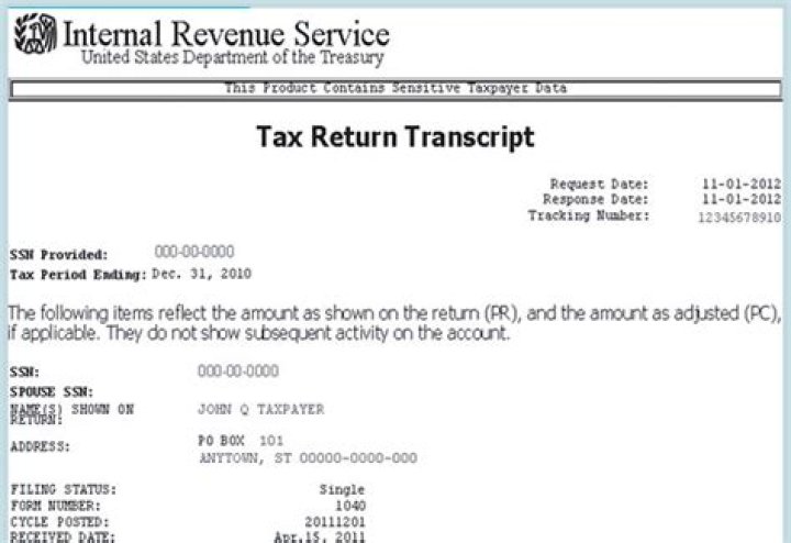 When to use get Transcript for tax return?