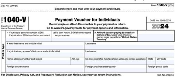 Why do I have a 1040-ES payment voucher?